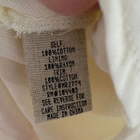 Moon River, Sleeveless Boho Ruffle Hem Cotton Dress, Ivory, White - Picture 6 of 6